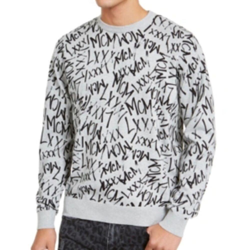 GUESS DAWSON MCM GRAFFITI SWEATER SIZE L‎
